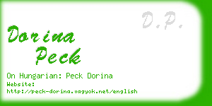 dorina peck business card